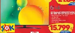 LG NANOCELL 50NANO766QA 4K UHD 50127 SMART LED TV AKILLI TELEVİZYON